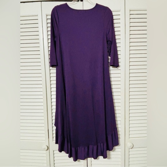 Chic High-Low Purple Dress - Picture 2 of 3